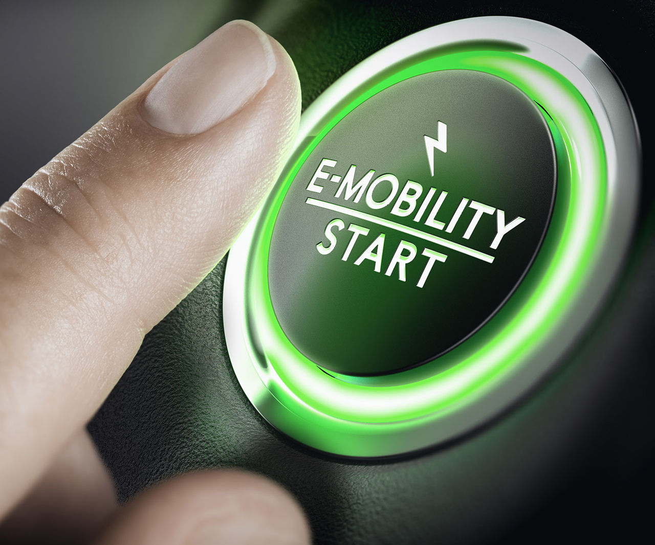 E-Mobility, Green Car Start Button