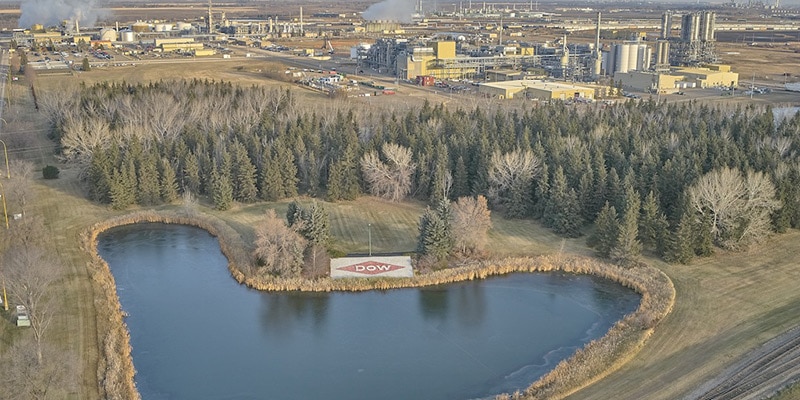 aerial view of Fort Saskatchewan