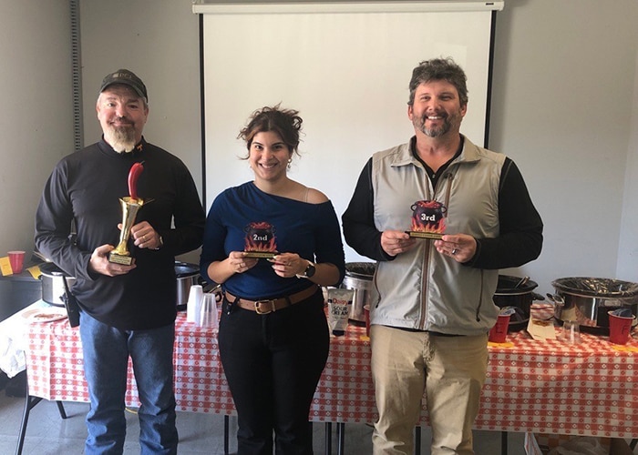 Chili cook-off winners