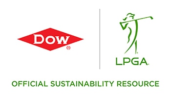 LPGA Tour and Dow official sustainability partner logo