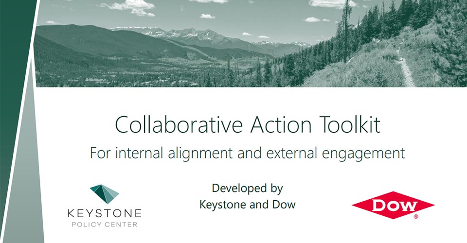 Title graphic for Collaborative Action Toolkit by Keystone and Dow