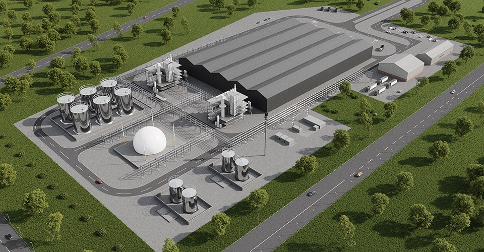 Rendering of new recycling facility.