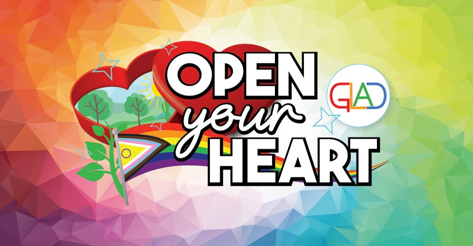 open your heart rainbow graphic