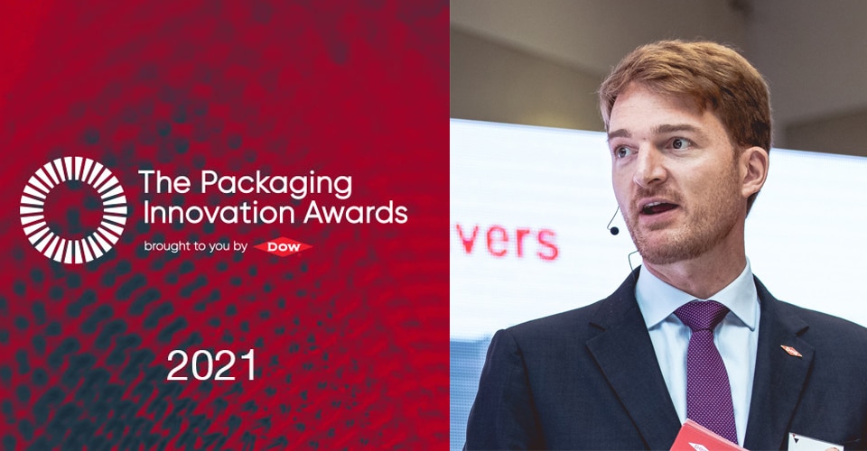 Graphic announcing 2021 Packaging Innovation Awards