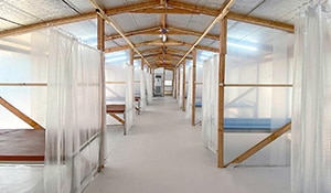 An emergency quarantine facility in Manila