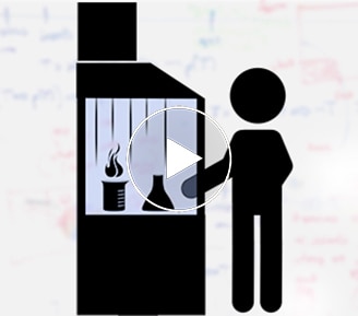 Stick figure demonstrating safe behaviors