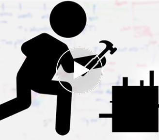 Stick figure demonstrating safe behaviors