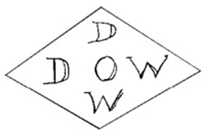 dow diamond sketch 1918
