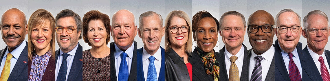 collage of Dow's Leadership Team