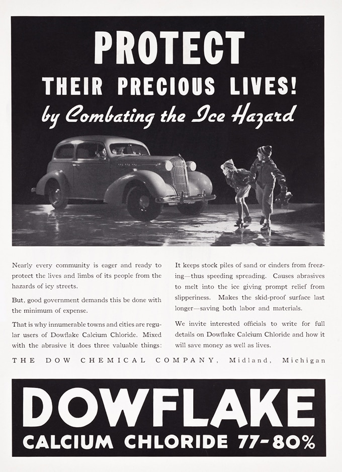 Learn more about 1935 DOWFLAKE Ad
