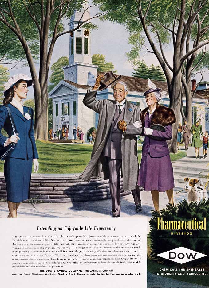 Learn more about 1946 Dow Pharmaceuticals ad