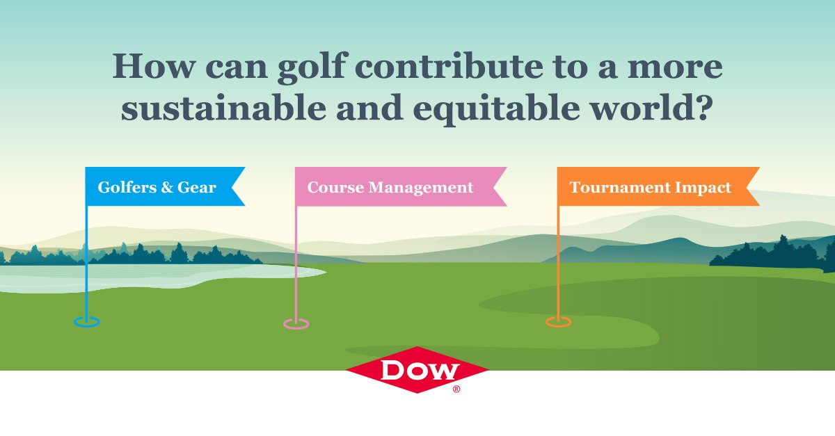 How can golf contribute to a more sustainable and equitable world?