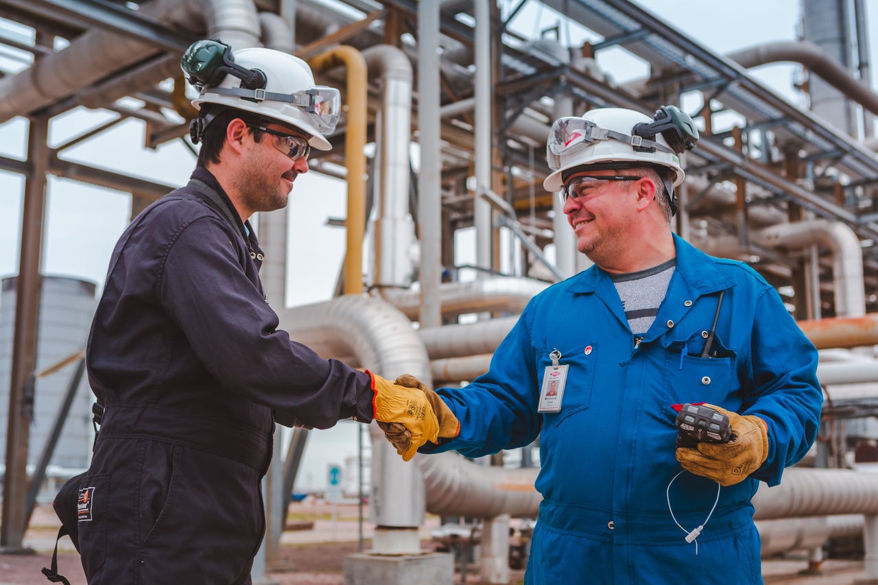 Female sitting in machinery 