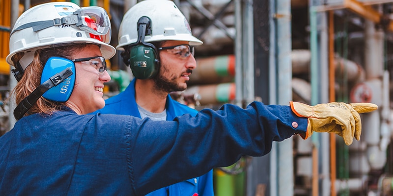 workers at a factory