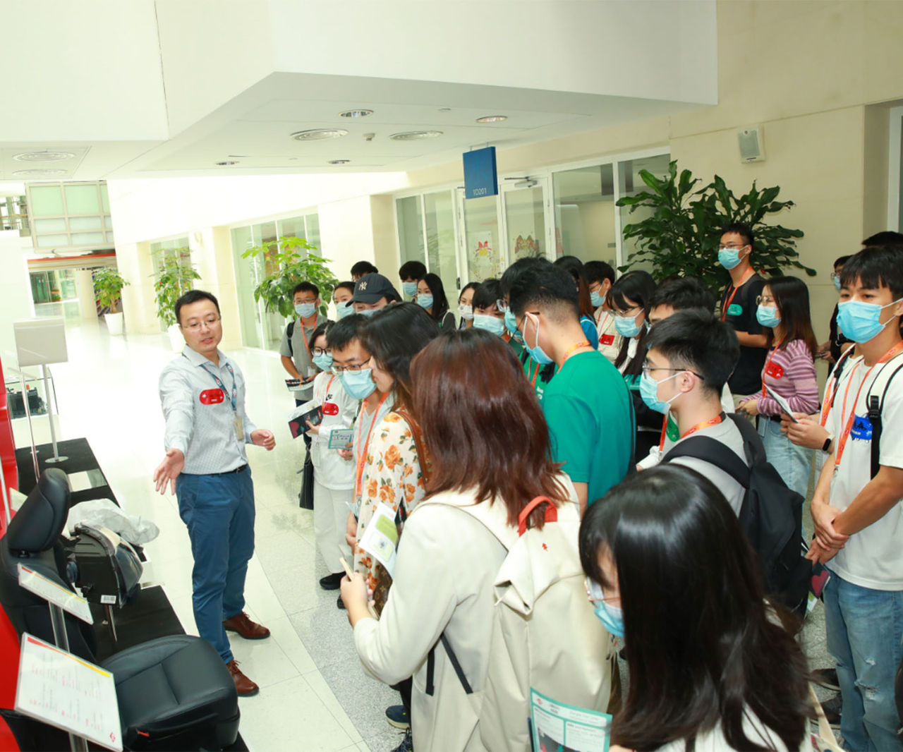 group taking tour