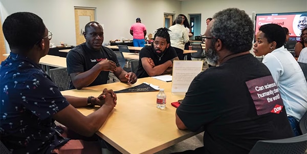 Group of people talking