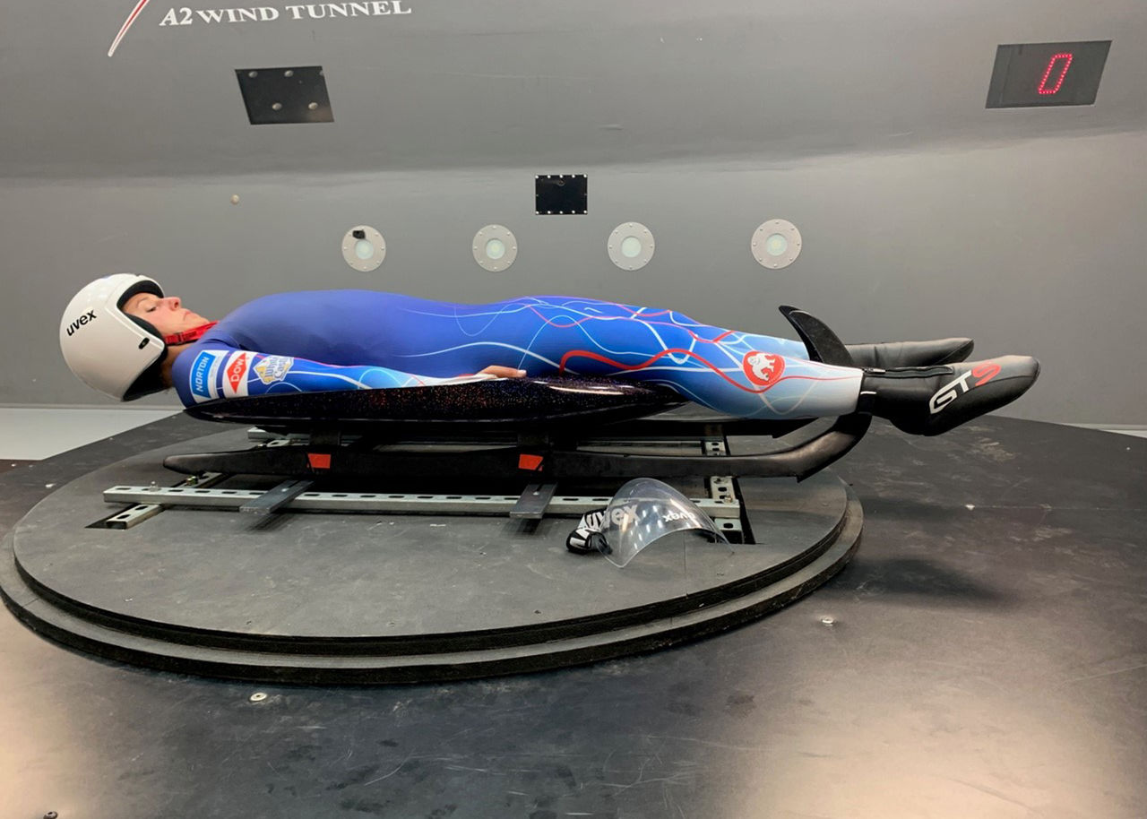 USA Luge rider in testing