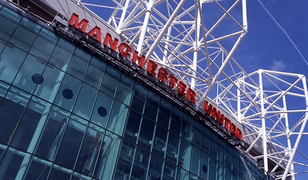 exterior of Old Trafford stadium