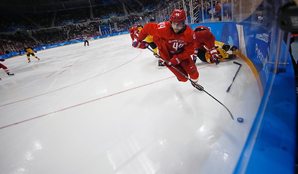 hockey player on the ice