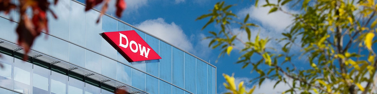 dow headquarters building logo