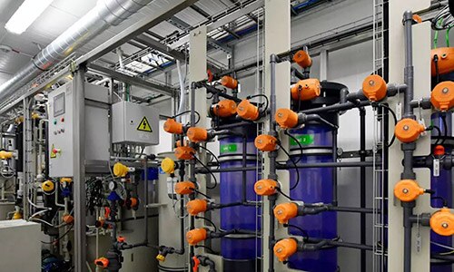 Monitoring equipment for water management at Dow's Bohlen, Germany site