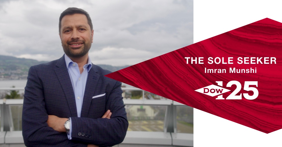 Imran Munshi smiles at the camera