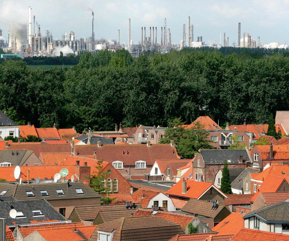 houses with trees in the background