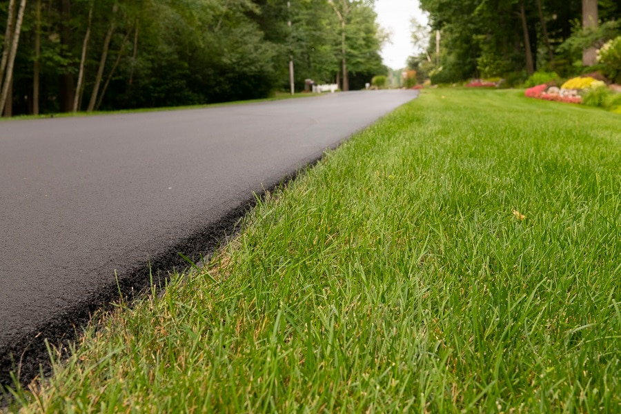 freshly paved road