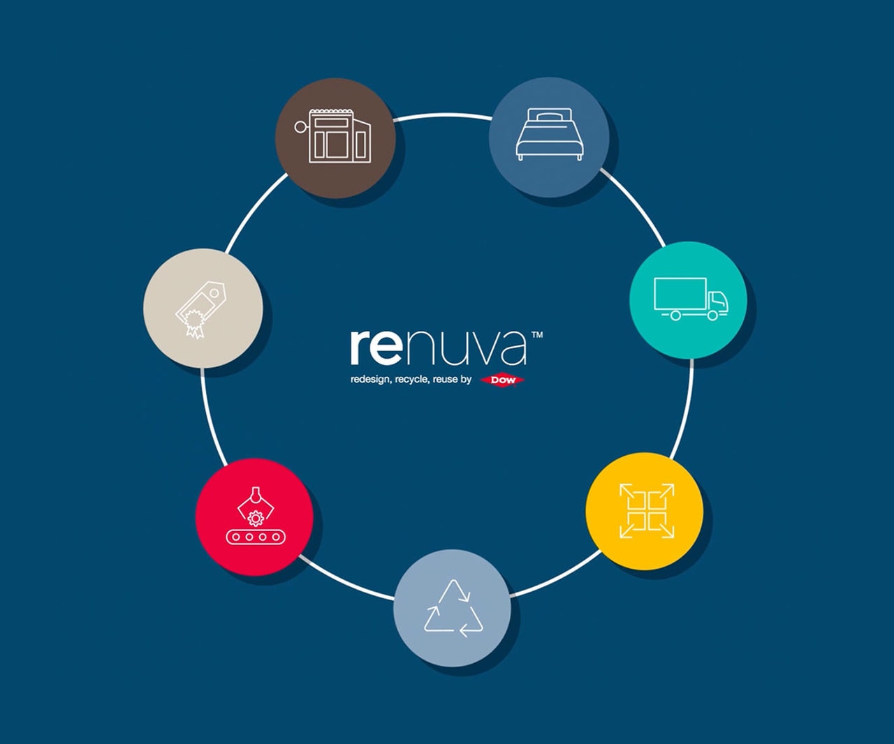 RENUVA circular graphic