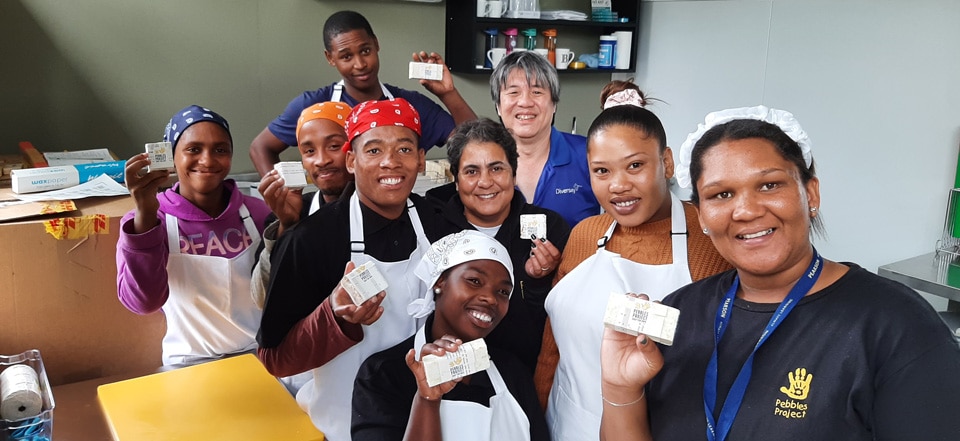 Participants in the Soap for Hope program