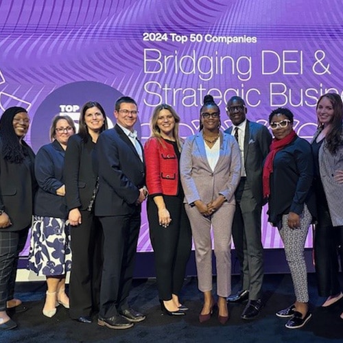 Team Dow poses at Fair360 event