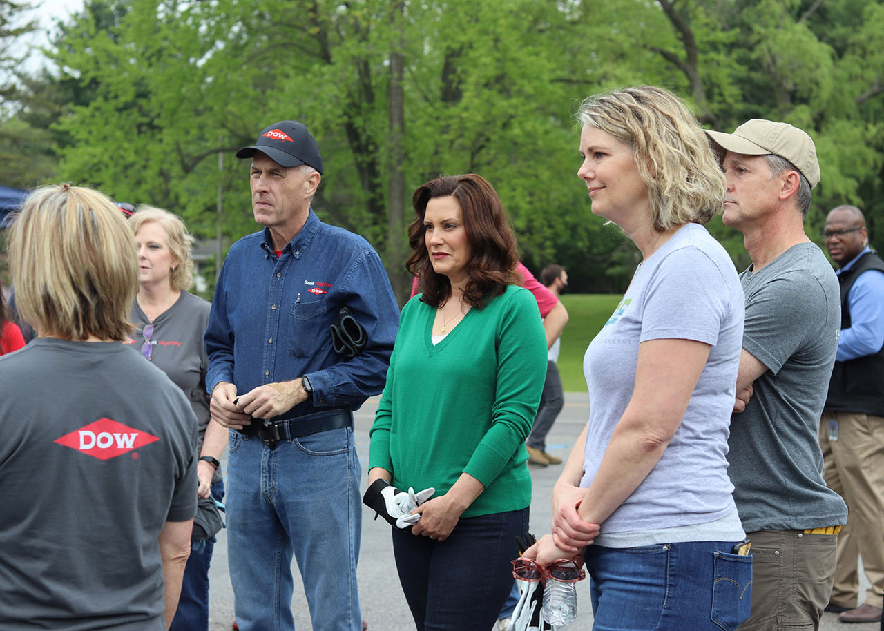 Jim Fitterling and Governor Gretchen Whitmer at a community event