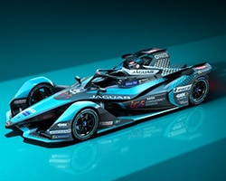 Dow sponsored Jaguar TCS racing car
